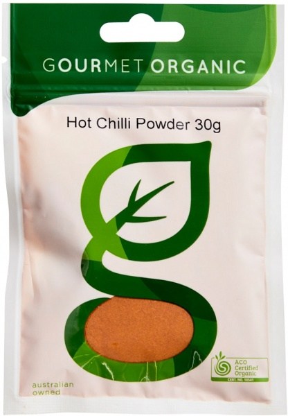 Gourmet Organic Chilli Hot Powder 30g Sachet x 1