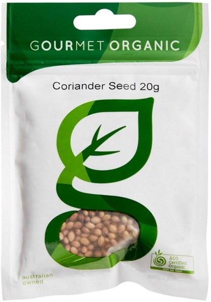 Gourmet Organic Coriander Seed 20g Sachet x 1