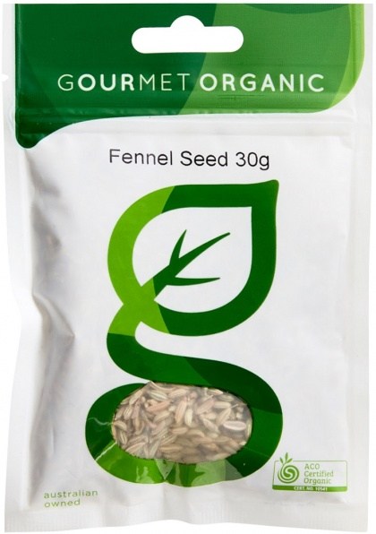 Gourmet Organic Fennel Seed 30g Sachet x 1
