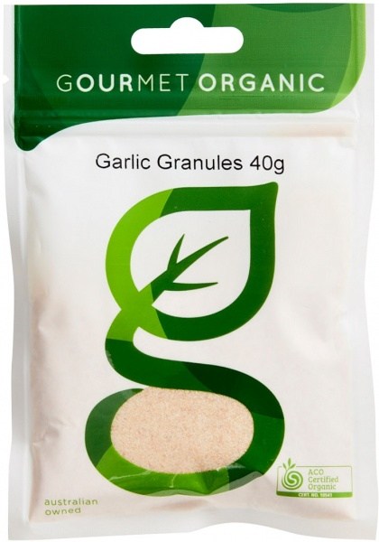 Gourmet Organic Garlic Granules 40g Sachet x 1