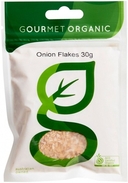 Gourmet Organic Onion Flakes 30g Sachet