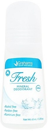 Grahams Fresh Mineral Deodorant Roll On 65ml