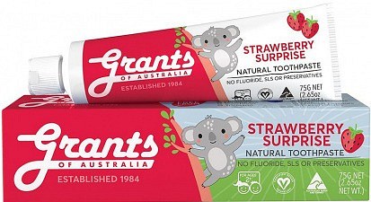 Grants Kids Natural Toothpaste Strawberry Surprise 75g
