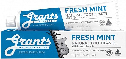 Grants Natural Fresh Mint with Tea Tree Oil Toothpaste (Blue) 110gm