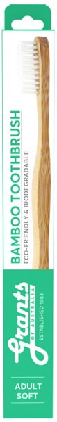 GRANTS OF AUSTRALIA Biodegradable Bamboo Toothbrush Adult Soft