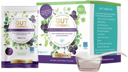 GUT PERFORMANCE (Your Daily Gut Health Workout) Collagen with Hydrolysed Collagen & Blackcurrant Sac