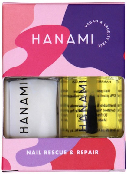 HANAMI Nail Polish Collection Treatment Rescue & Repair 9ml x 2 Pack