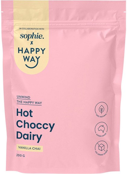 Happy Way Sophie's Hot Choccy Dairy Vanilla Chai 200g