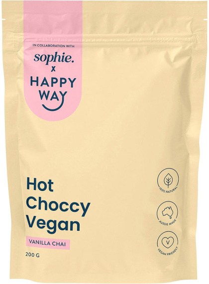 Happy Way Sophie's Hot Choccy Vegan Vanilla Chai 200g