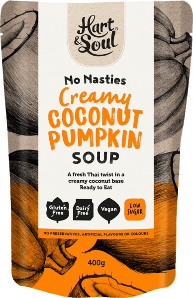 Hart & Soul All Natural Coconut Pumpkin Soup in Pouch 400g