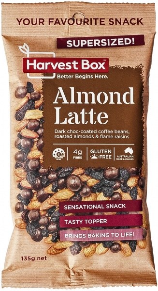 Harvest Box Almond Latte Snack   Value Bag 135g JUL22