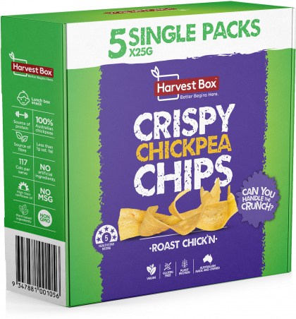 Harvest Box Chickpea Chips Roast Chicken  (5x25g Pack) Multipack