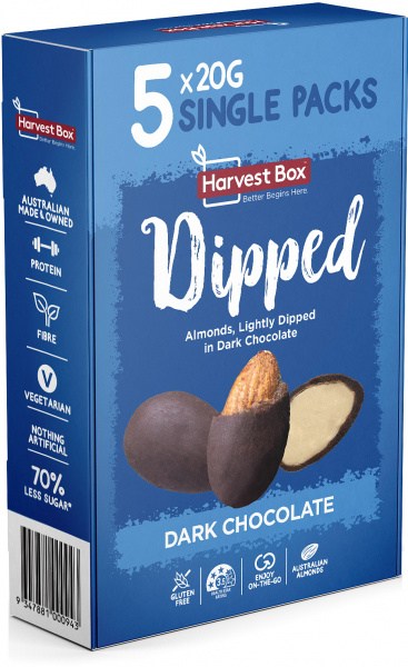 Harvest Box Dipped Dark Chocolate  (5x20g Pack) Multipack