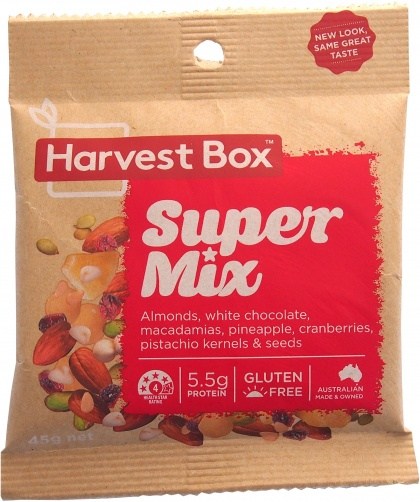 Harvest Box Super Mix, Dried Fruit & Nut w/White Chocolate  45g