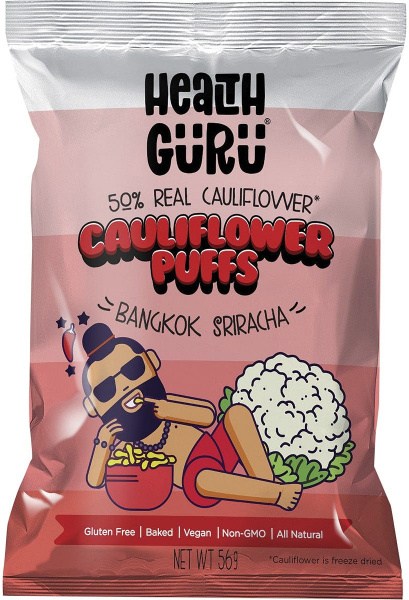 Health Guru Cauliflower Puffs Bangkok Sriracha 6x56g