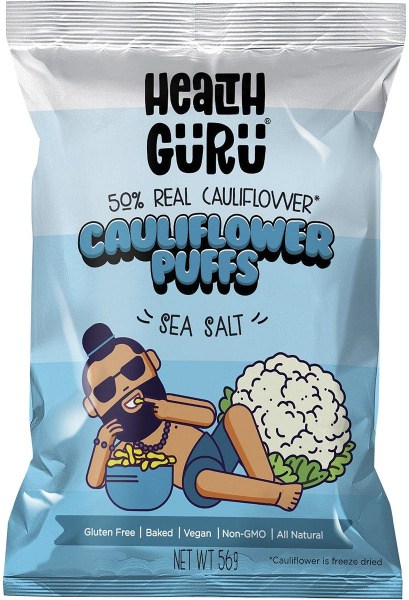 Health Guru Cauliflower Puffs Sea Salt 6x56g