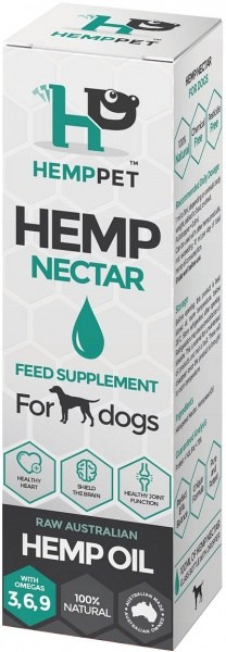 Hemp Pet Hemp Nectar Raw Australia Hemp Oil Feed Supplement for Dogs 100ml