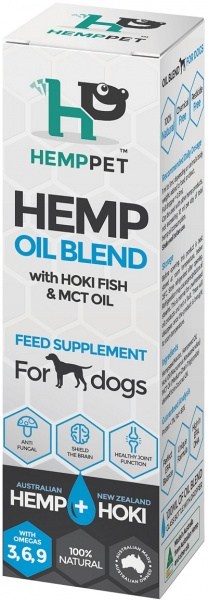 Hemp Pet Hemp Oil Blend with Hoki Fish & MCT Oil Feed Supplement for Dogs 100ml
