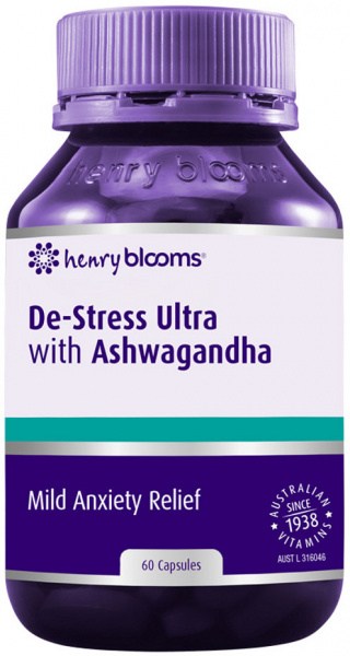 HENRY BLOOMS De-Stress Ultra with Ashwagandha 60c