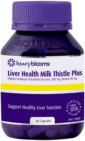 HENRY BLOOMS Liver Health Milk Thistle Plus 60c