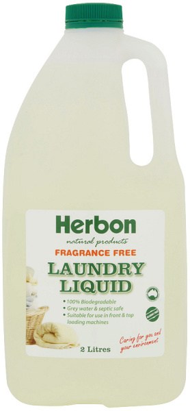 Herbon Fragrance Free Laundry Liquid 2lt