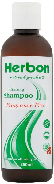 Herbon Fragrance Free Shampoo Ginseng 250ml