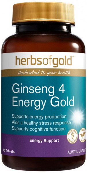 HERBS OF GOLD Ginseng 4 Energy Gold 30t