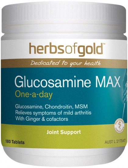 HERBS OF GOLD Glucosamine MAX (One-a-Day) 180t