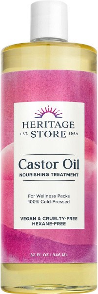 Heritage Store Castor Oil 100% Cold Pressed 946ml