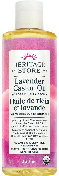 Heritage Store Lavender Castor Oil 237ml