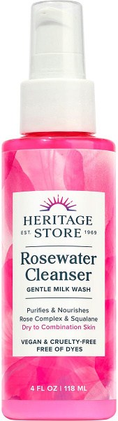 Heritage Store Rosewater Cleanser Dry to Combination Skin 118ml