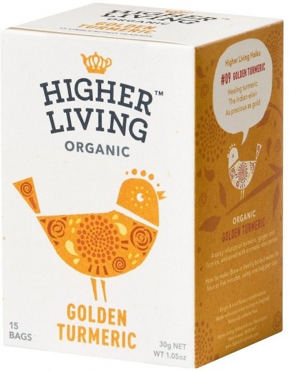 Higher Living Organic Golden Turmeric 15Teabags
