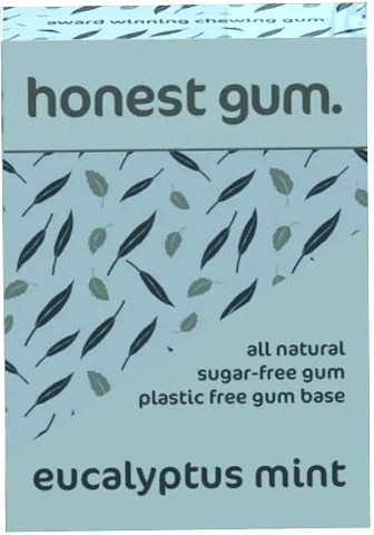 Honest Gum Eucalyptus Mint Chewing Gum S/F 12pcs (17g)
