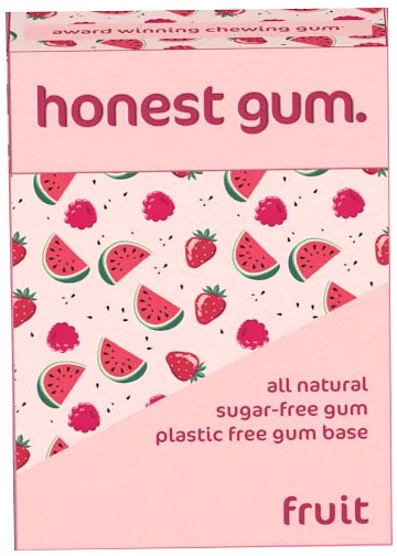Honest Gum Fruit Chewing Gum S/F 12pcs (17g)