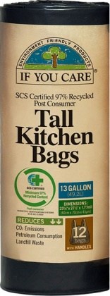 If You Care Tall Kitchen Bags 12Bags (13 Gallon)