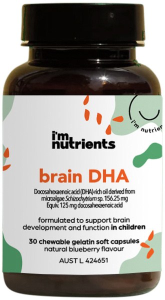 I'M NUTRIENTS Brain DHA Chewable (Blueberry) 30c