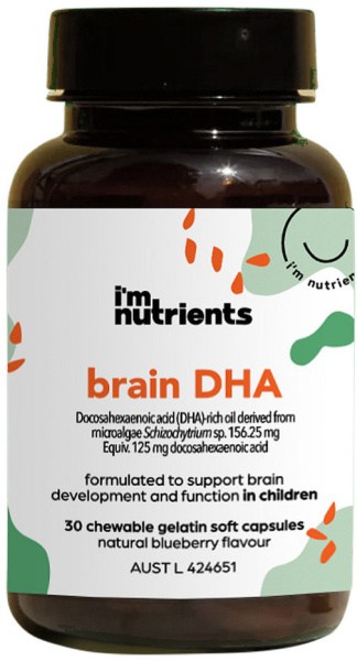 I'M NUTRIENTS Brain DHA Chewable (Blueberry) 60c