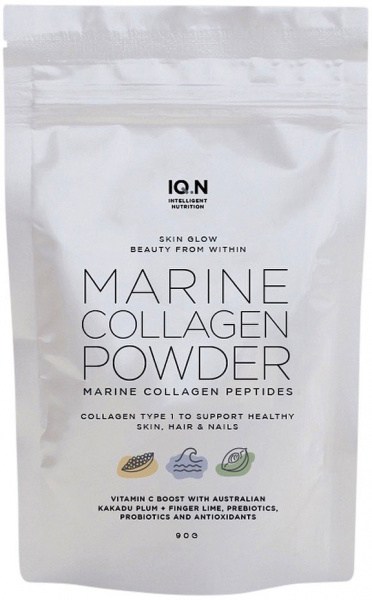 IQ.N INTELLIGENT NUTRITION Marine Collagen Powder (Skin Glow) Marine Collagen Peptides 90g