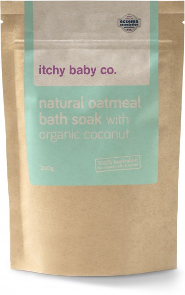 Itchy Baby Co Natural Oatmeal Bath Soak w/Organic Coconut 200g Pouch