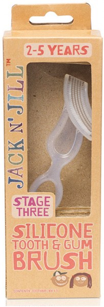 JACK N' JILL Silicone Tooth & Gum Brush Stage-3 (2-5 years)