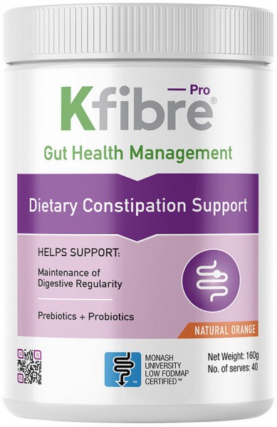 KFIBRE Pro Dietary Constipation Support Natural Orange Tub 160g