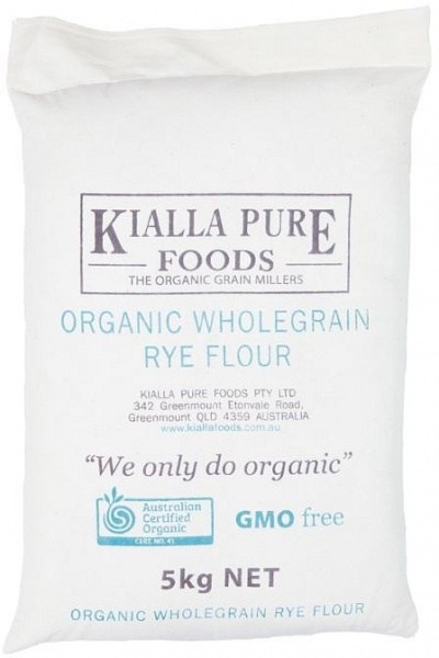 Kialla Organic Flour Wholegrain in Rye 5Kg