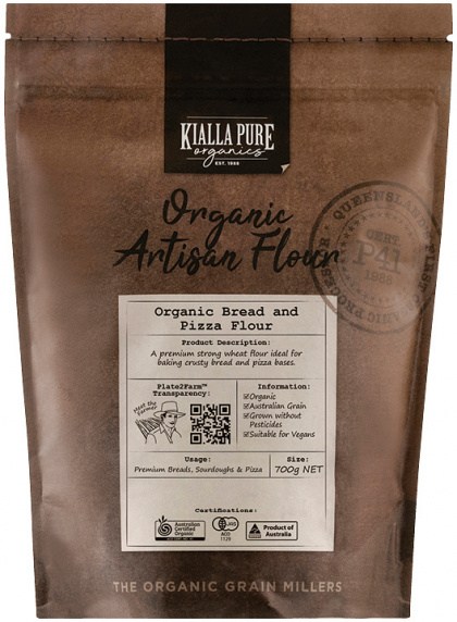 Kialla Pure Organics Organic Bread and Pizza Flour 700g