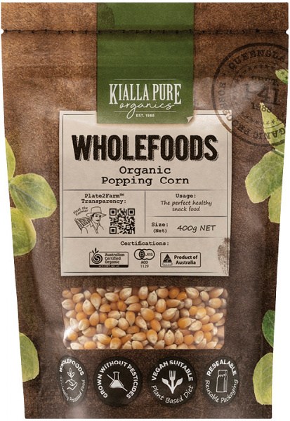 Kialla Pure Organics Organic Popping Corn  400g