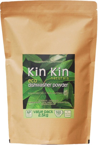 Kin Kin Naturals Eco Dishwasher Powder Lime & Lemon Myrtle 2.5kg Pouch