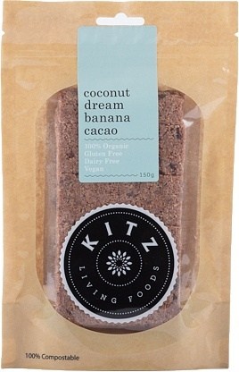 Kitz Living Foods Organic Coconut Dream Banana Cacao  150g