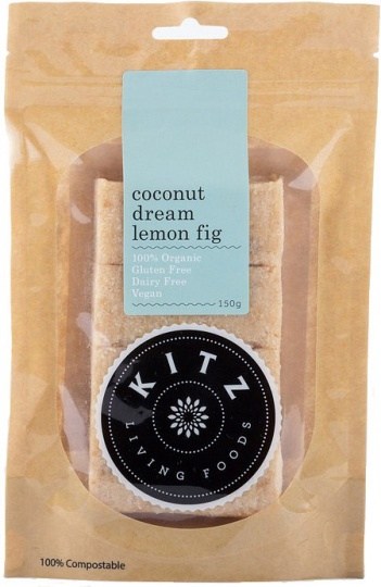 Kitz Living Foods Organic Coconut Dream Lemon Fig  150g