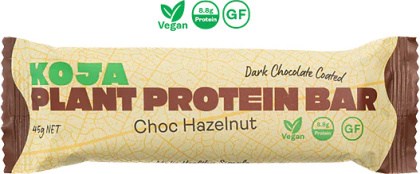 Koja Plant Protein Bars Choc Hazelnut  16x45g