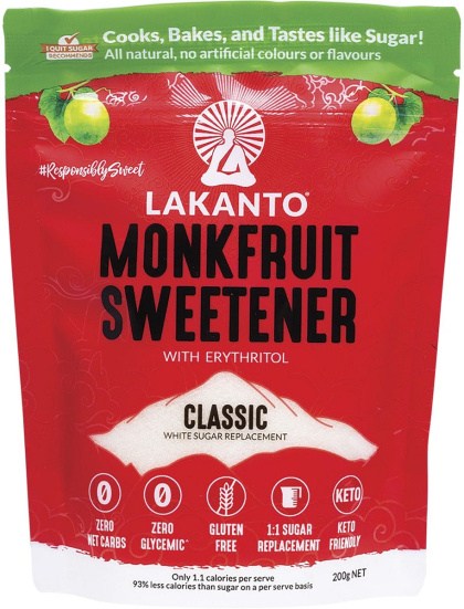 Lakanto Classic Monkfruit Sweetener 200g