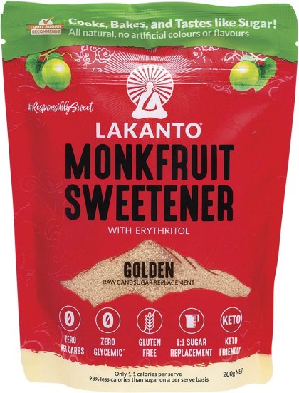 Lakanto Golden Monkfruit Sweetener 200g